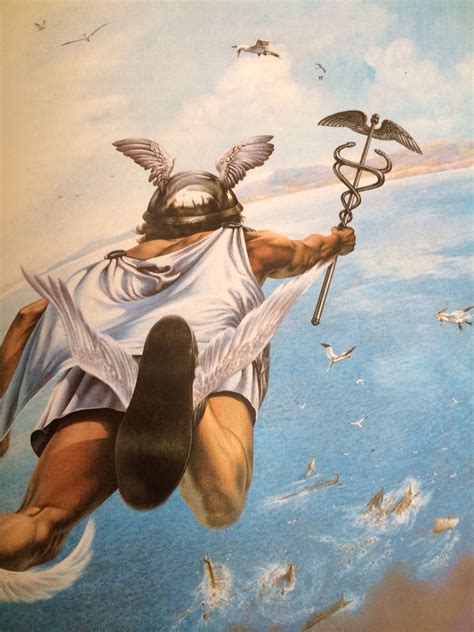 hermes flying down from the heaven|hermes the thief god.